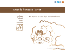 Tablet Screenshot of amandapampena.com